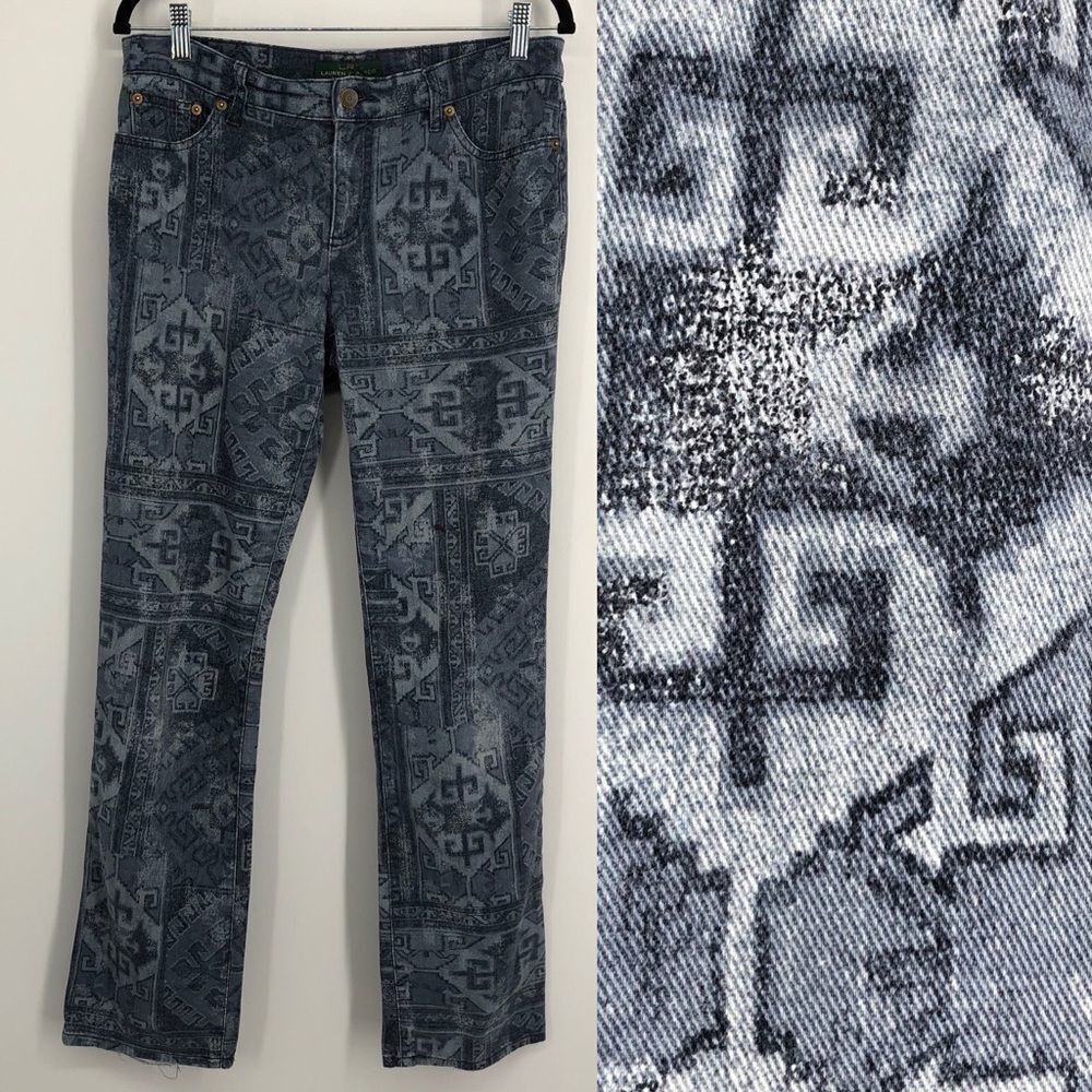 Lauren Ralph Lauren Jeans Womens 8 Printed